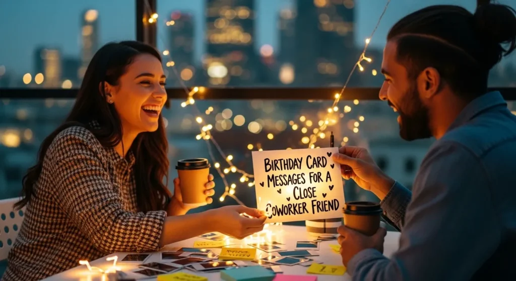 Birthday Card Messages for a Close Coworker Friend