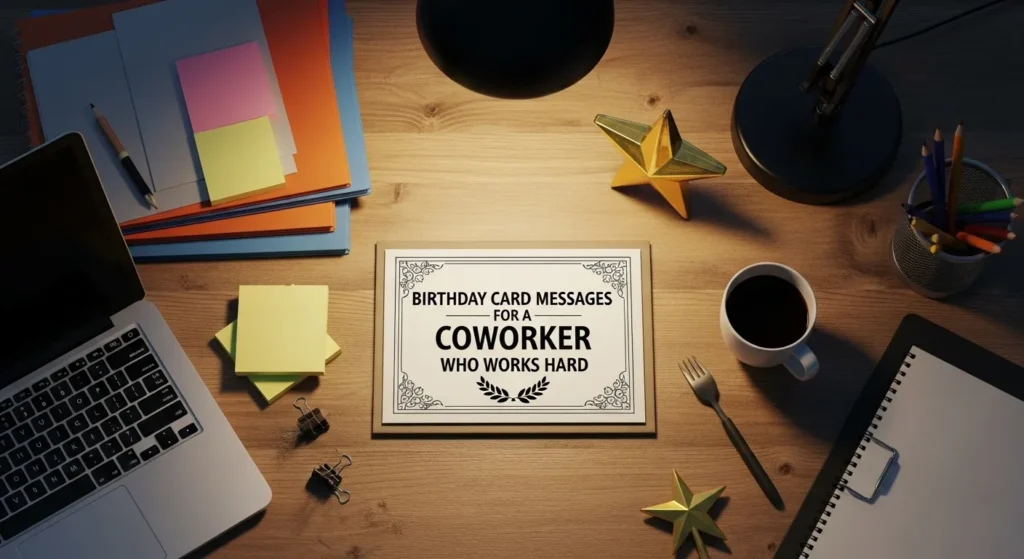 Birthday Card Messages for a Coworker Who Works Hard
