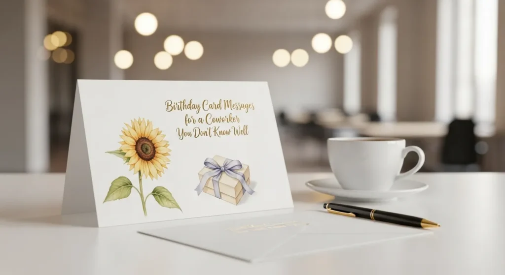 Birthday Card Messages for a Coworker You Don't Know Well