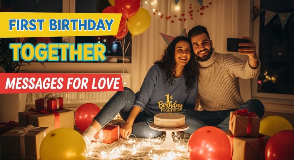 Birthday Messages for Love on Your First Birthday Together