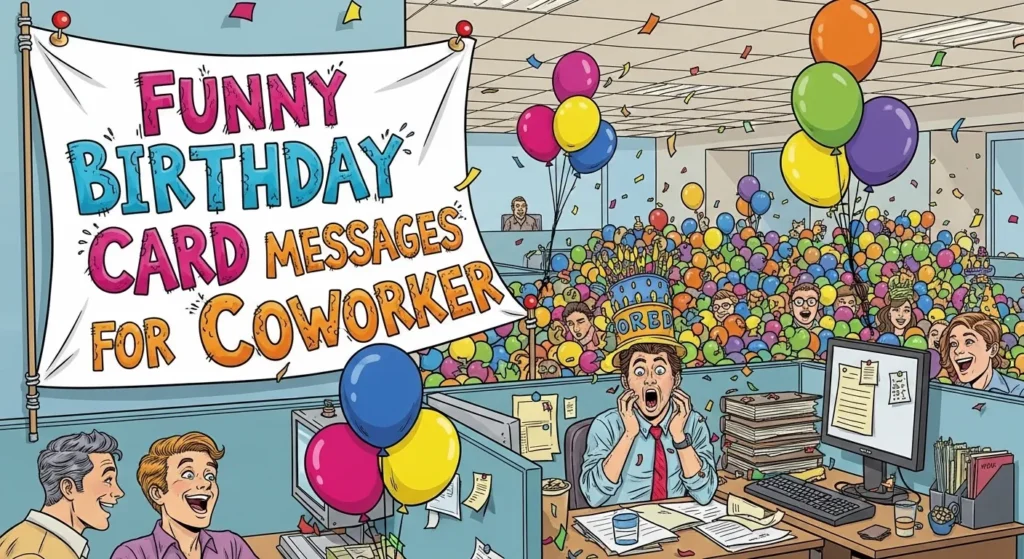 Funny Birthday Card Messages for Coworker