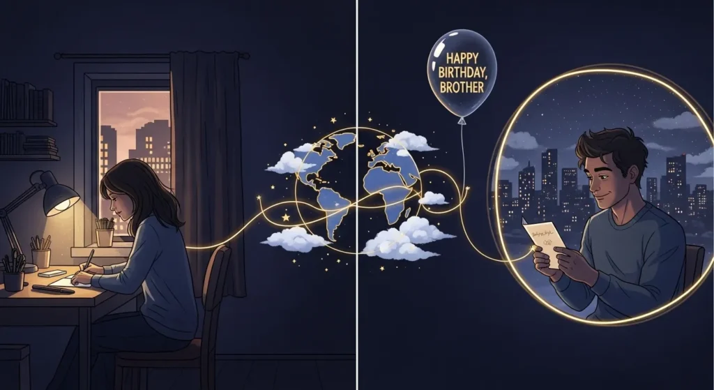 Long-Distance Birthday Card Messages for Brother