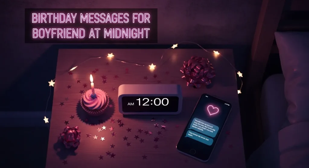birthday messages for boyfriend at midnight