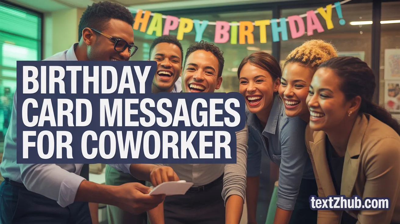 Birthday Card Messages for Coworker