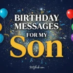 Birthday Messages for My Son