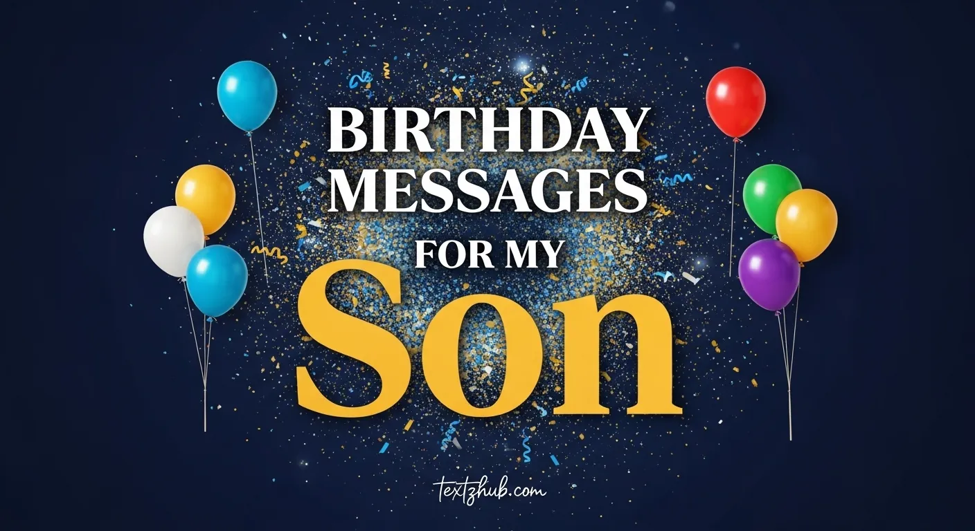 Birthday Messages for My Son