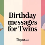 birthday messages for twins