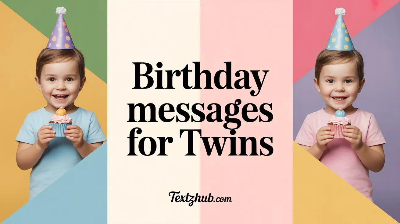 birthday messages for twins