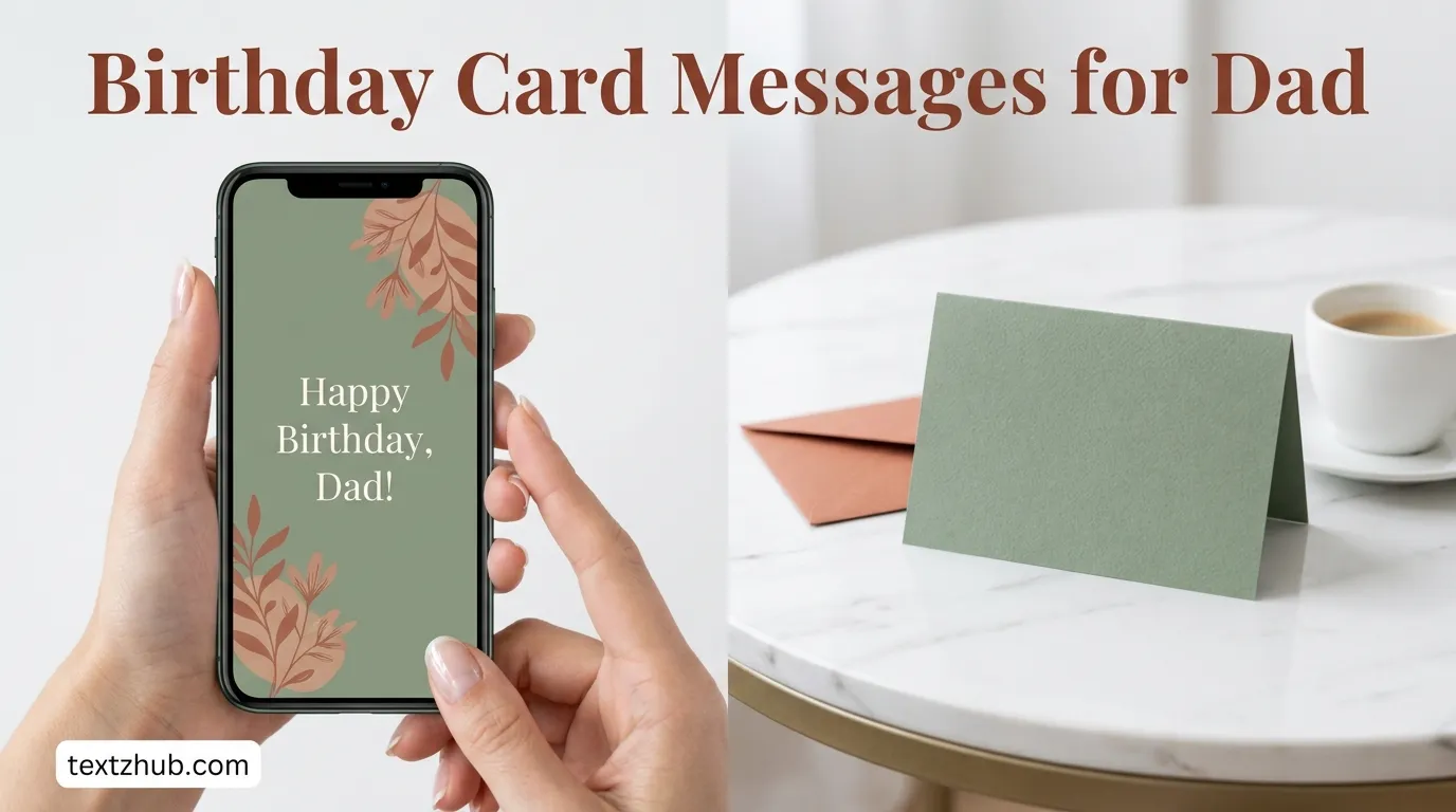 Birthday Card Messages for Dad