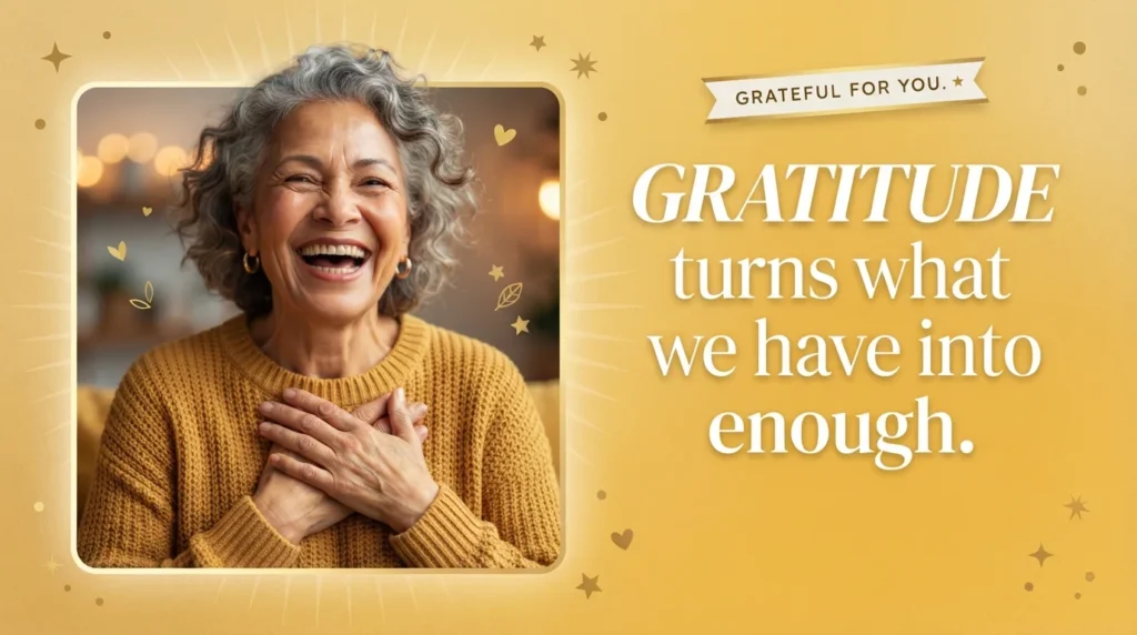 Joyful mother-in-law smiling warmly during inspirational birthday appreciation moment