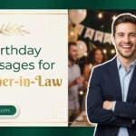 A joyful smiling man featured in a design for birthday messages for brother-in-law.
