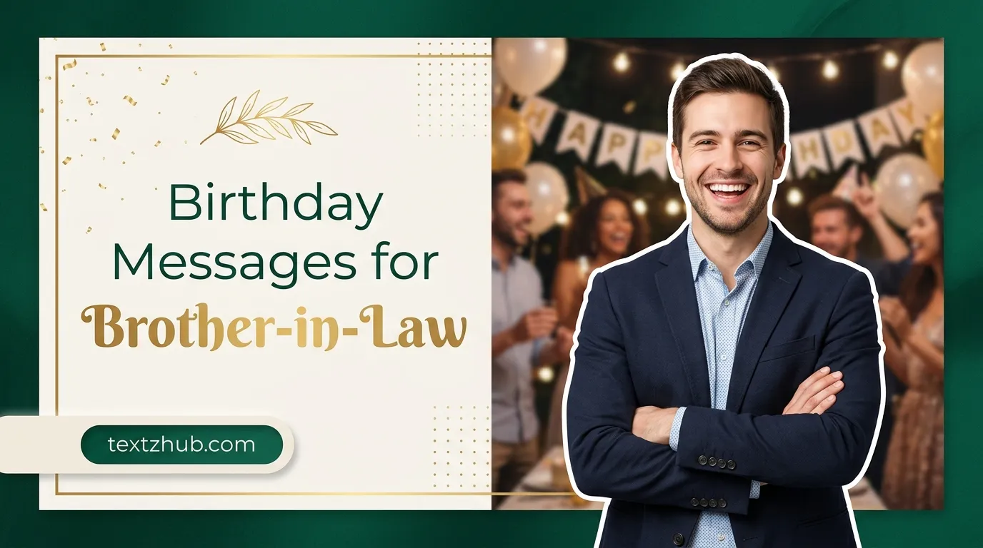 A joyful smiling man featured in a design for birthday messages for brother-in-law.