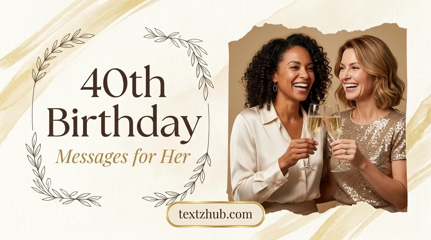 Two women toasting champagne inspired by heartfelt 40th birthday messages for her.