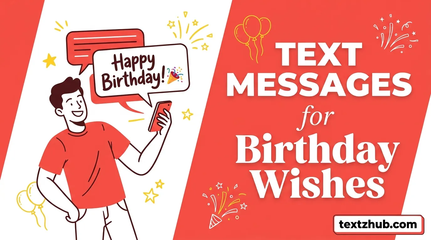 Excited young man sending text messages for birthday wishes from his phone.
