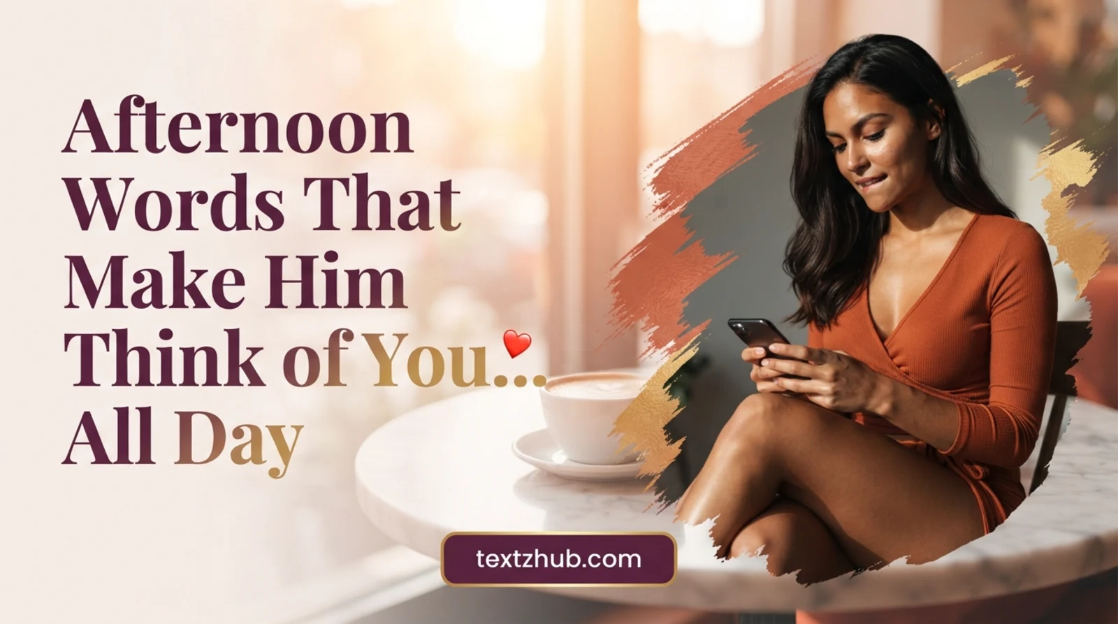 Passionate woman crafting afternoon messages for him with deep romantic longing and golden light.