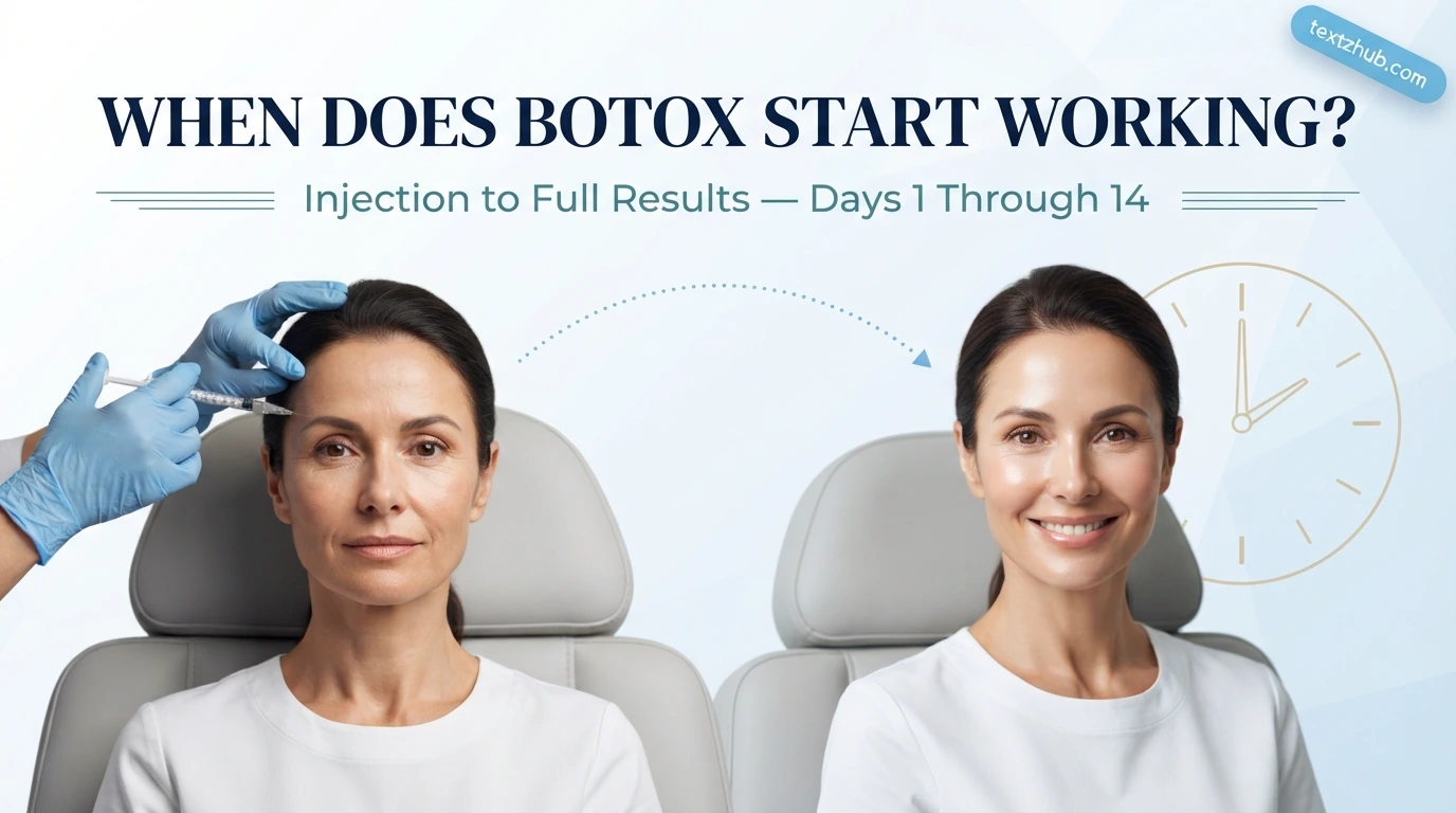 Woman receiving Botox injection at clinic showing how long does it take for Botox to kick in