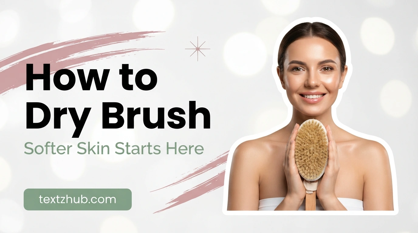 Step-by-step guide on how to dry brush body for softer smoother skin
