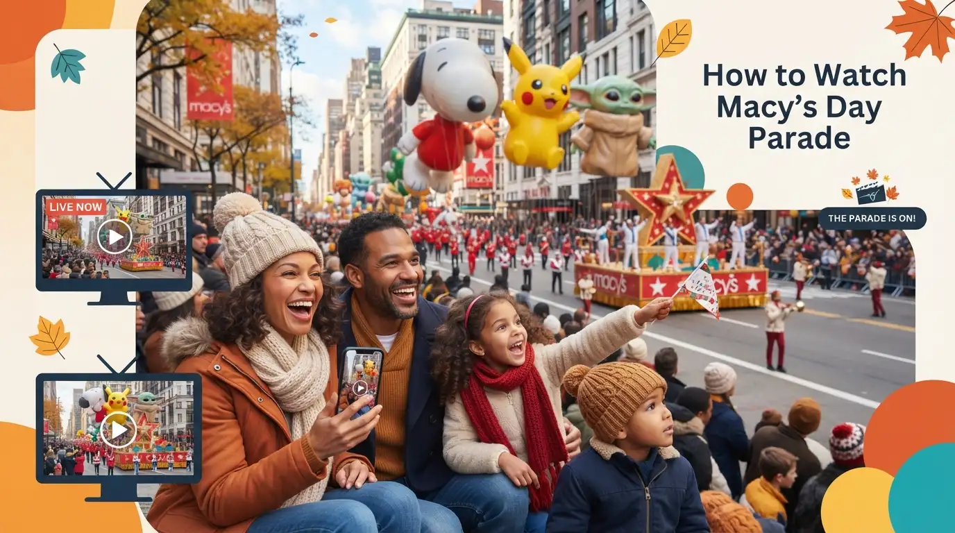 How to watch Macy's Day Parade with family in New York City.