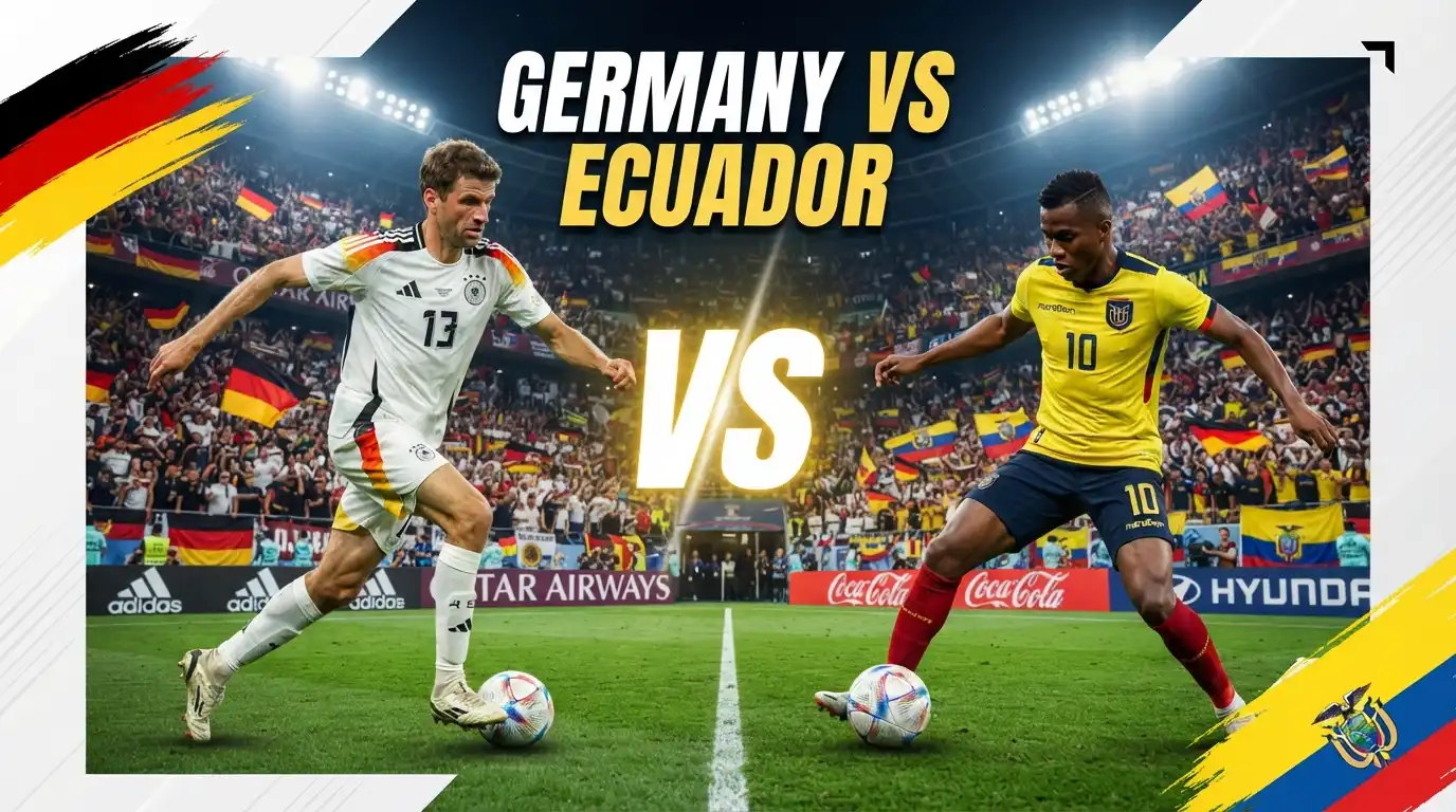 Germany vs Ecuador football matchup