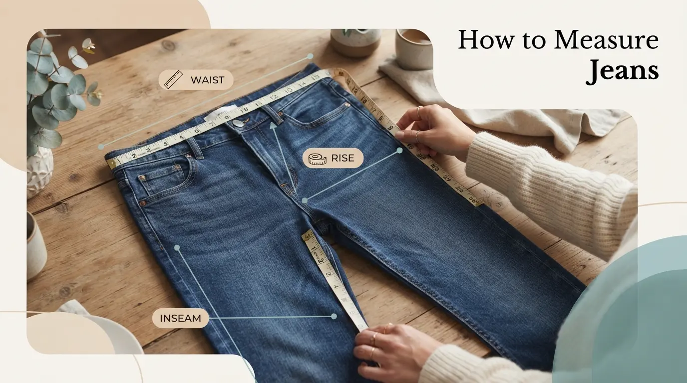 How to measure jeans – step-by-step waist, inseam and rise guide